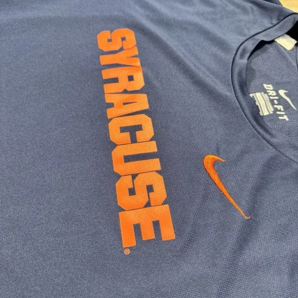 Nike Elite Syracuse Orange Basketball Dri-FIT L/S Shooter Shirt Men's XL Navy - Picture 2 of 8